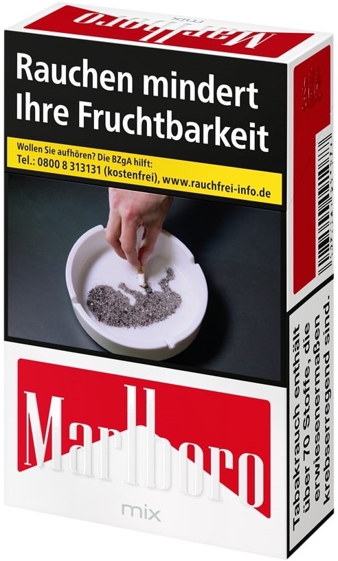 Marlboro Zigarettenschachtel Vorlage