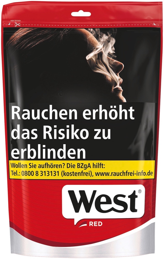West Red Beutel 6 x 140g mit A ✔️ in deiner Tabak Welt